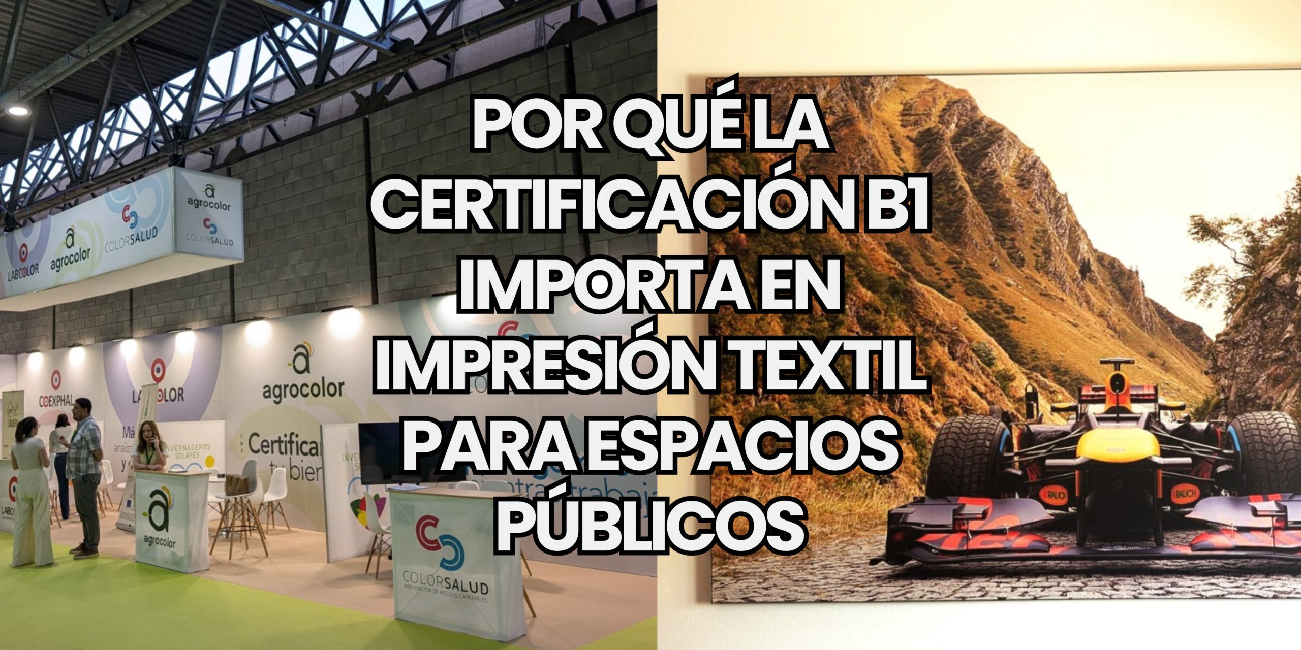 Qué tela elegir para marcos textiles y stands